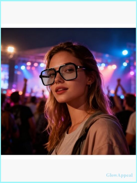 Retro Square Sunglasses Women Oversized 70s Shades UV Protection Vintage Pilot main image 4